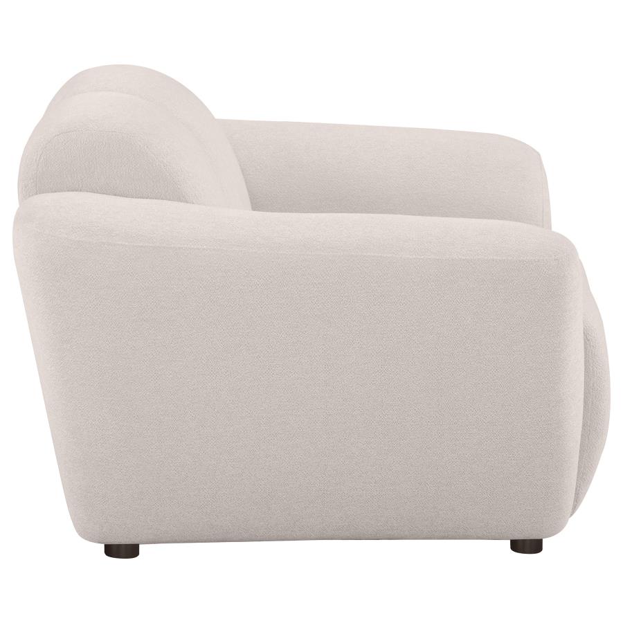 Destino Chenille Upholstered Splayed Arm Accent Chair Greige view 8
