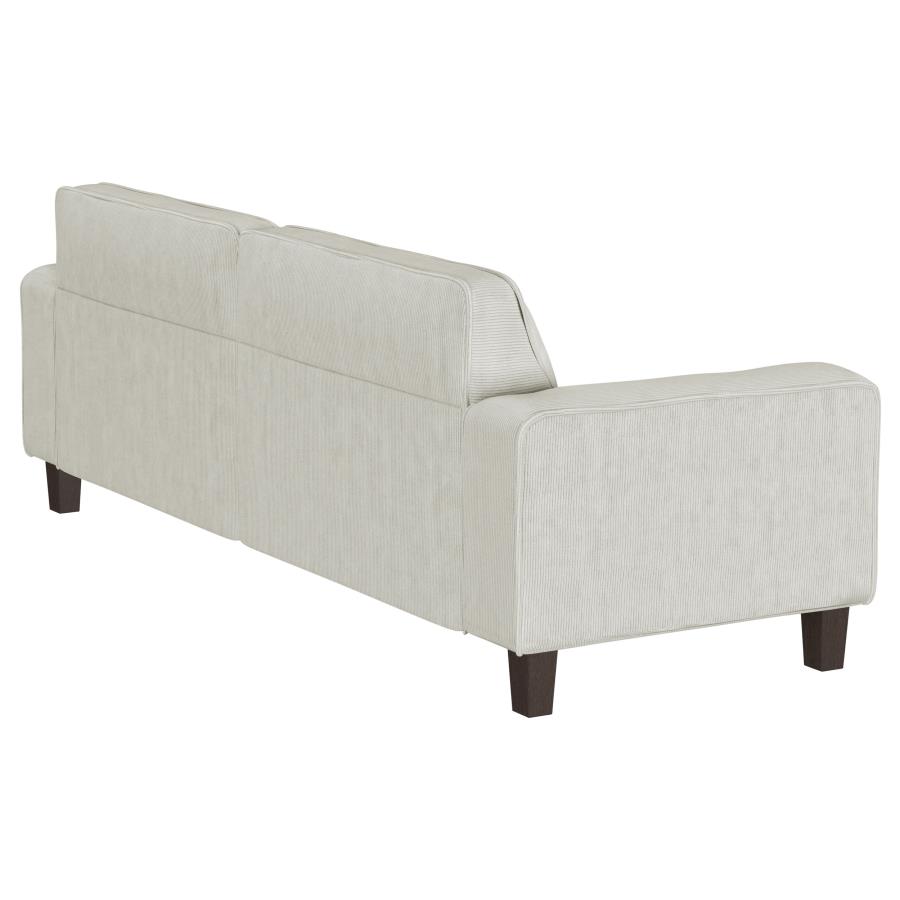 Deerhurst Upholstered Track Arm Tufted Sofa Greige view 8