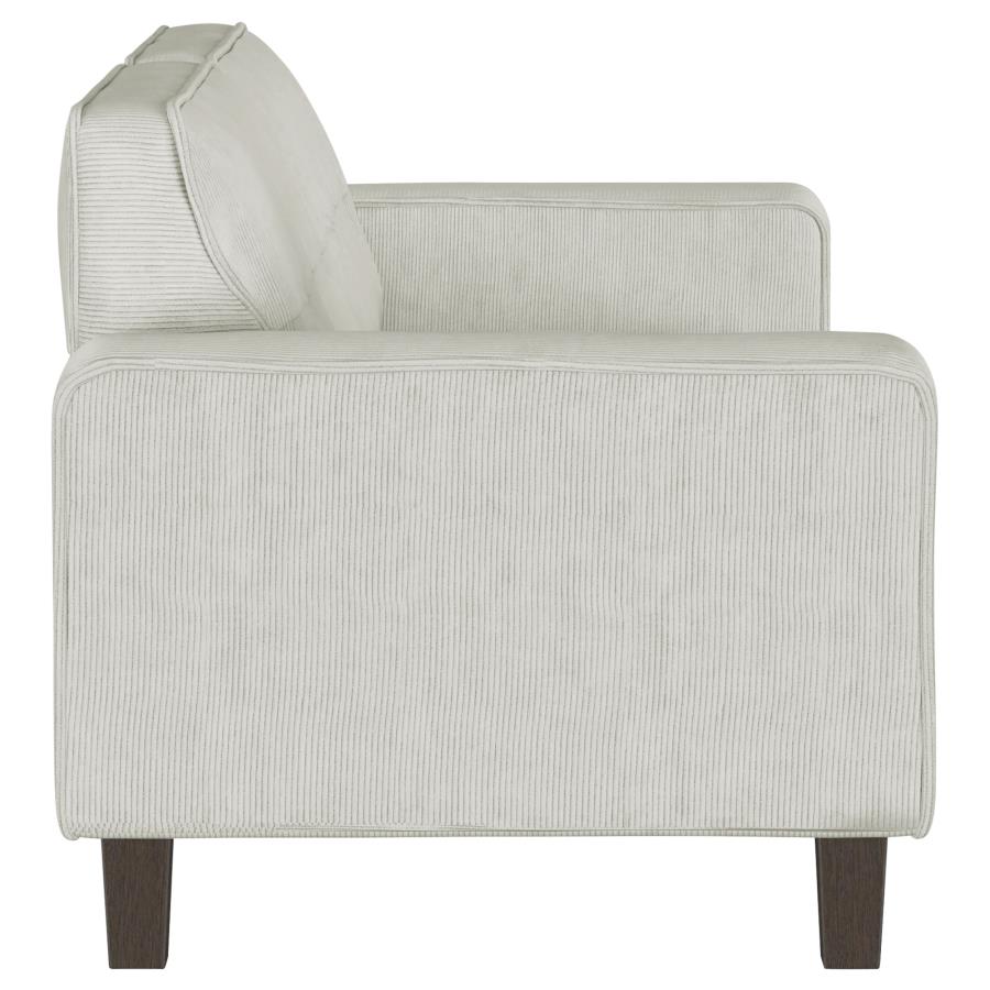 Deerhurst Upholstered Track Arm Tufted Sofa Greige view 9
