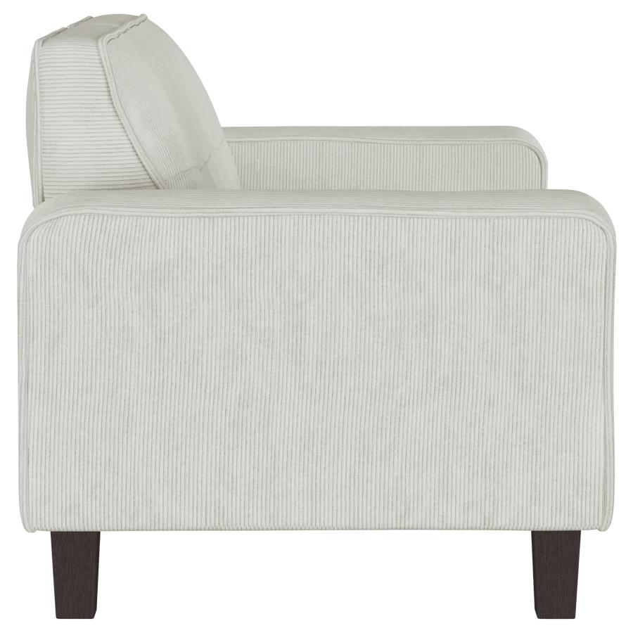 Deerhurst Upholstered Track Arm Tufted Loveseat Greige view 8