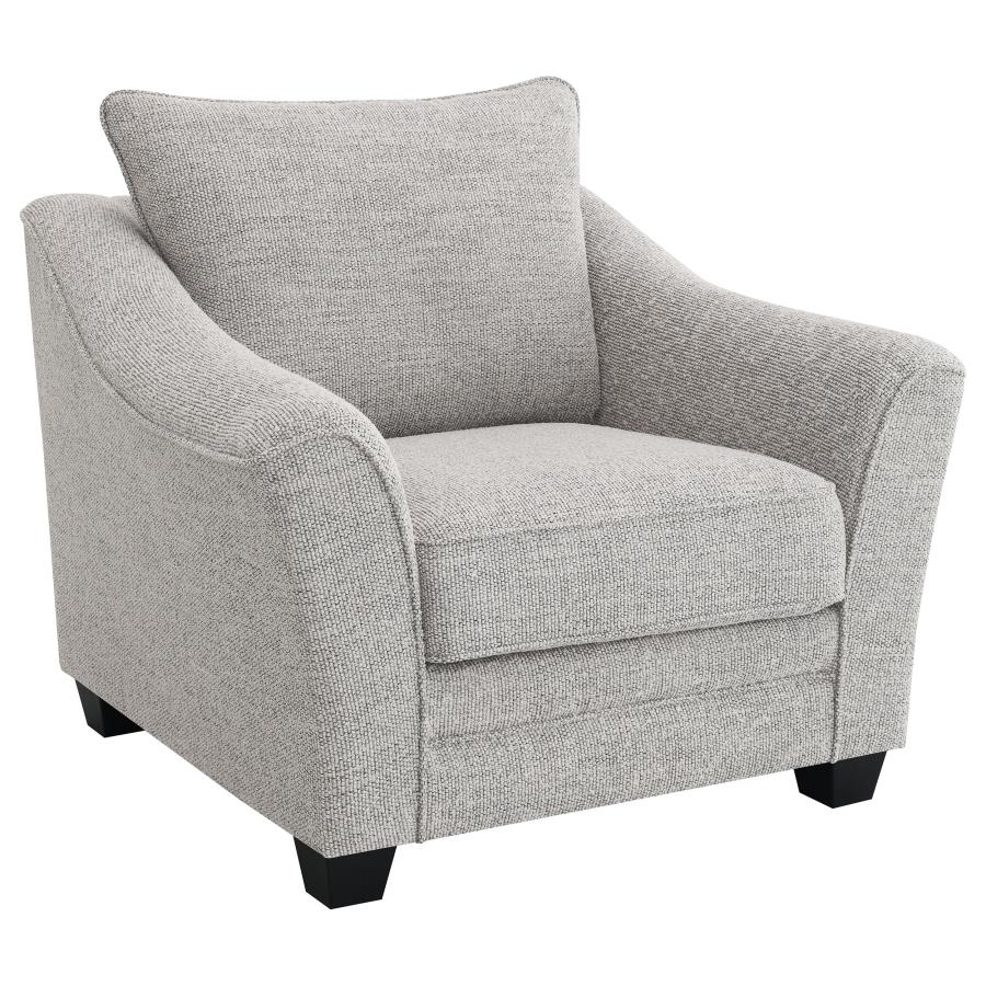 Tomkins 3-piece Boucle Upholstered Sofa Set Light Grey view 11