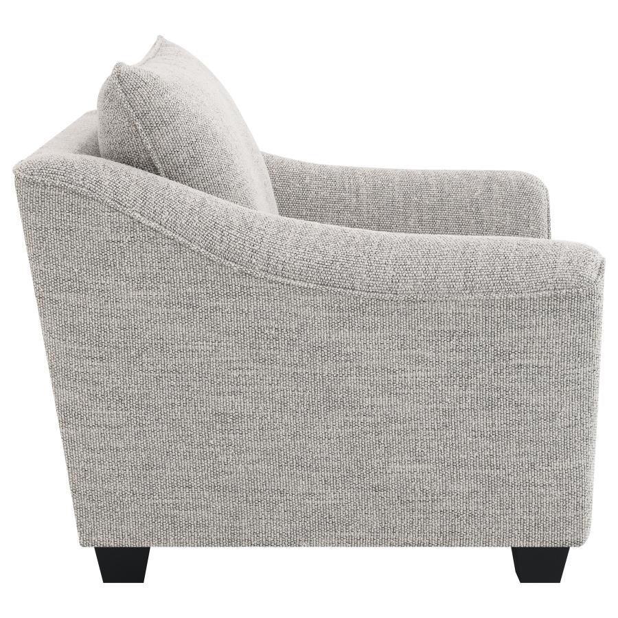 Tomkins Boucle Upholstered Chair Light Grey view 8