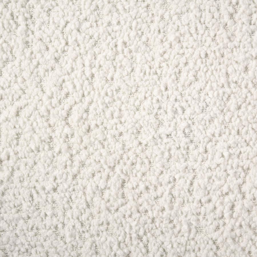 Dorset Fabric Upholstered Round Track Arm Accent Chair White view 11