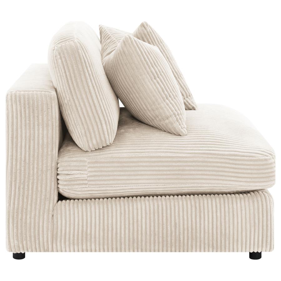 Blaine Upholstered Armless Chair Sand view 8
