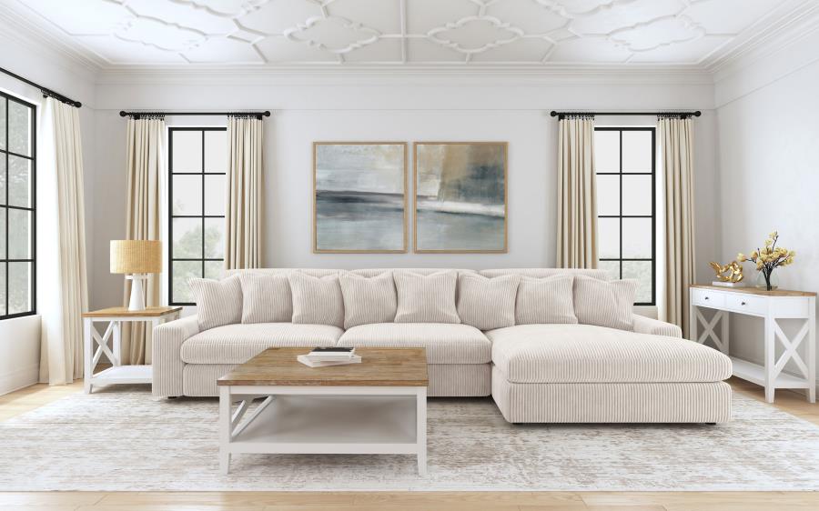 Blaine Upholstered Armless Chair Sand view 11