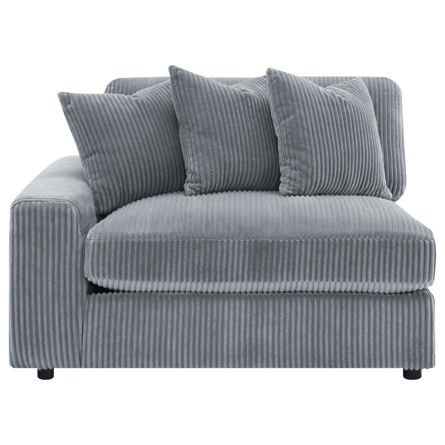 Blaine Upholstered Reversible Chaise Sectional Sofa Fog view 11