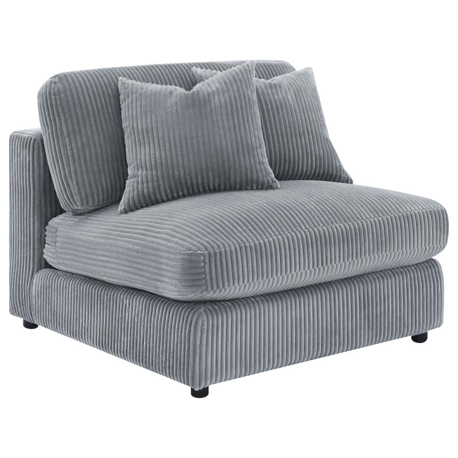 Blaine Upholstered Reversible Chaise Sectional Sofa Fog view 12