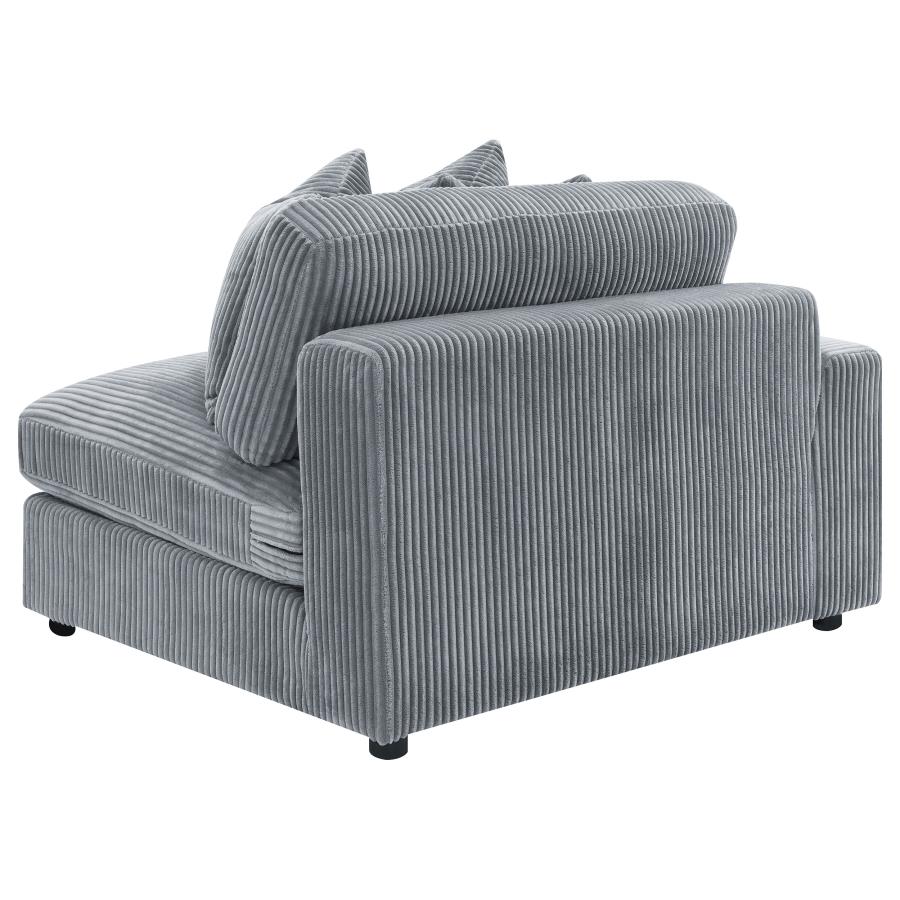 Blaine Upholstered Reversible Chaise Sectional Sofa Fog view 18