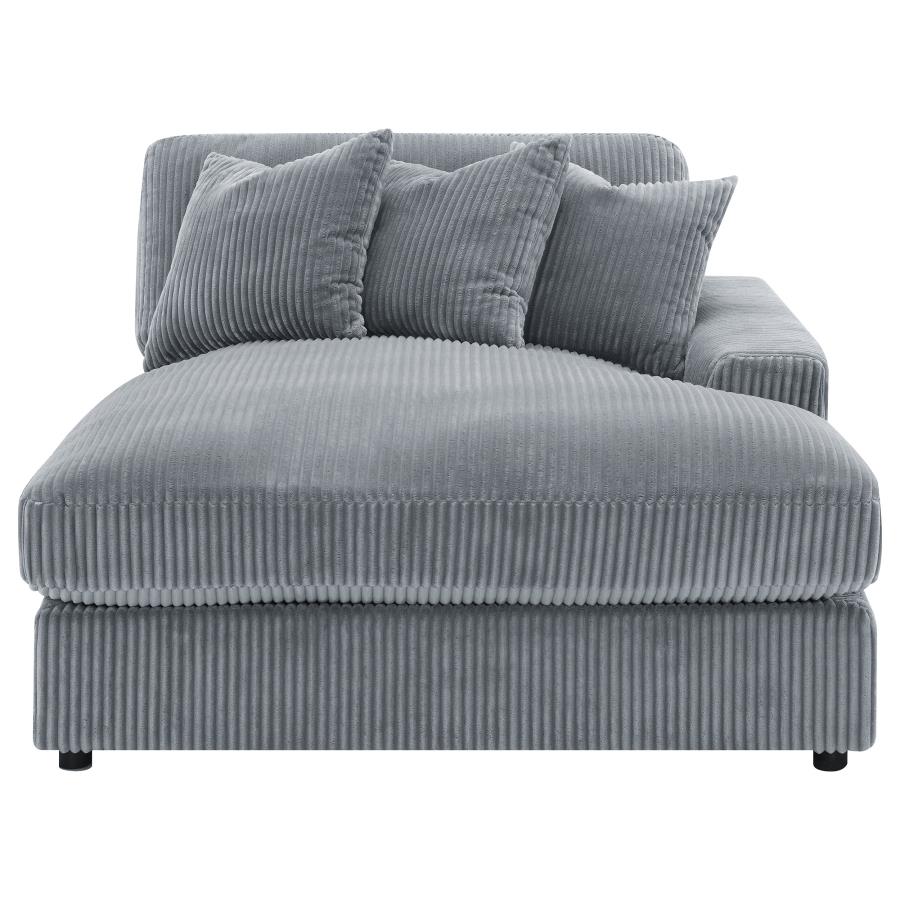 Blaine Upholstered Reversible Chaise Sectional Sofa Fog view 12