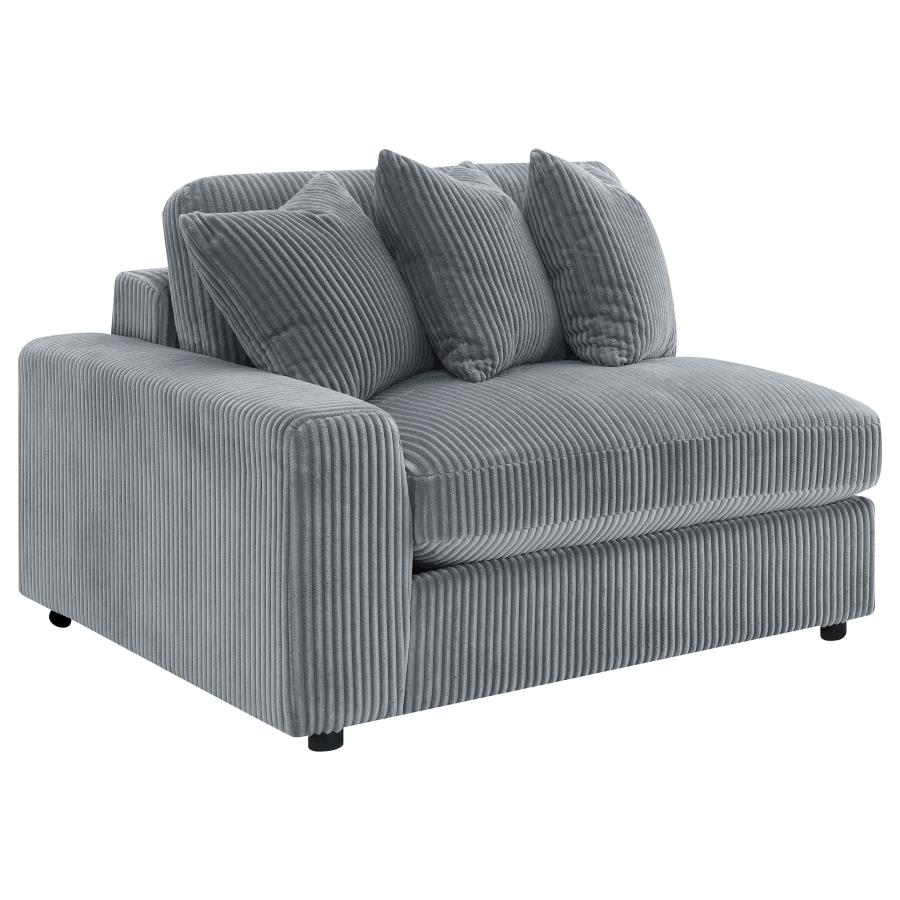 Blaine Upholstered Reversible Chaise Sectional Sofa Fog view 15