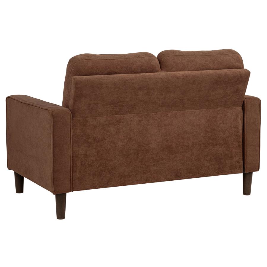 Bowen II 3-piece Fabric Upholstered Track Arm Sofa Set Rust view 9