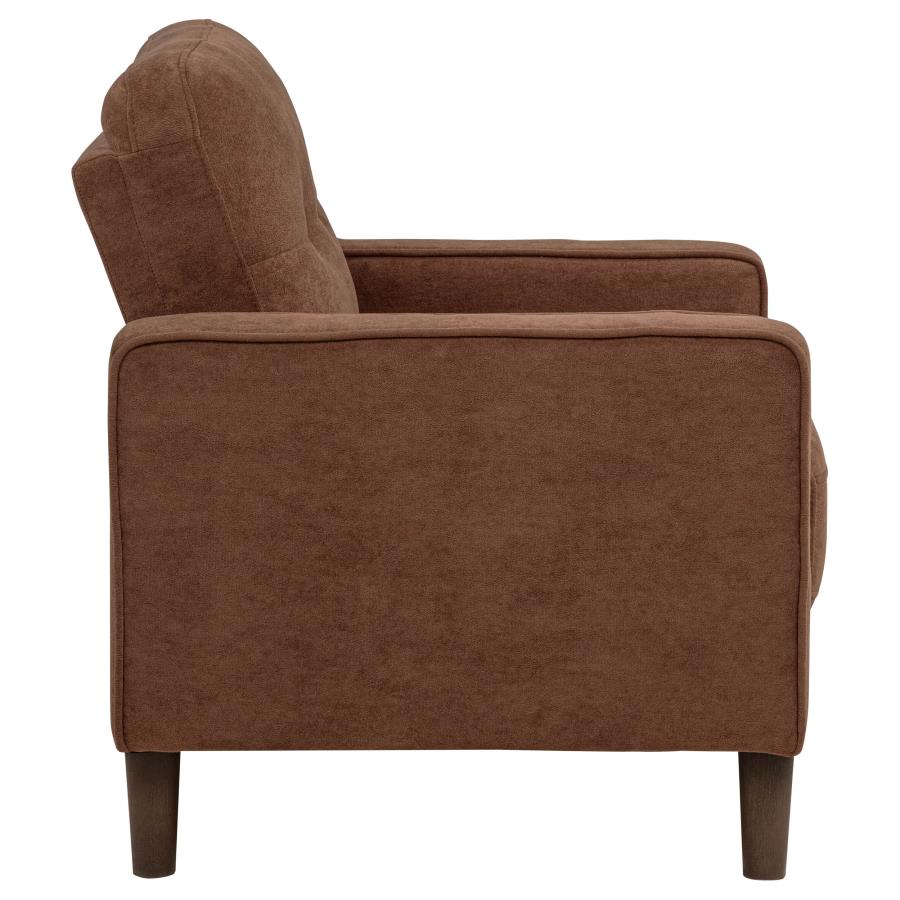 Bowen II 3-piece Fabric Upholstered Track Arm Sofa Set Rust view 14