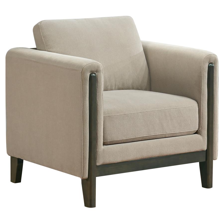 Islington 3-piece Upholstered Panel Arm Sofa Set Taupe view 11