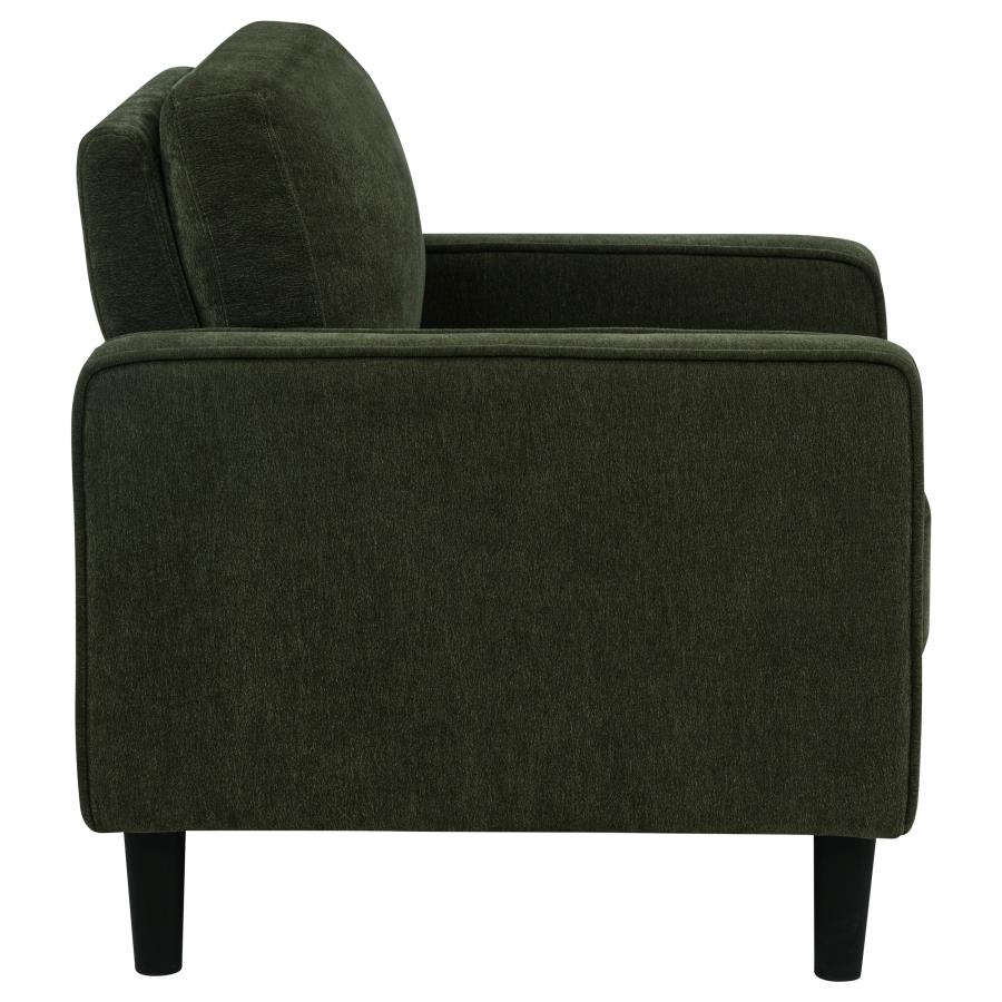 Ruth 3-piece Fabric Upholstered Track Arm Sofa Matcha Green view 14
