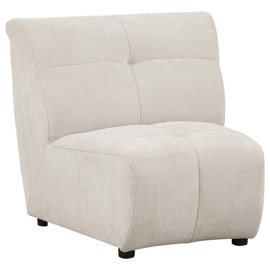 Charlotte 5-piece Upholstered Modular Sectional Sofa Ivory view 8