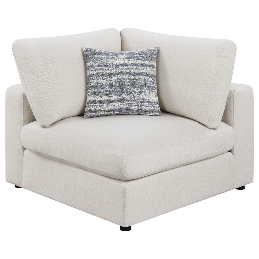 Serene 4-piece Upholstered Modular Sectional Sofa Beige view 8