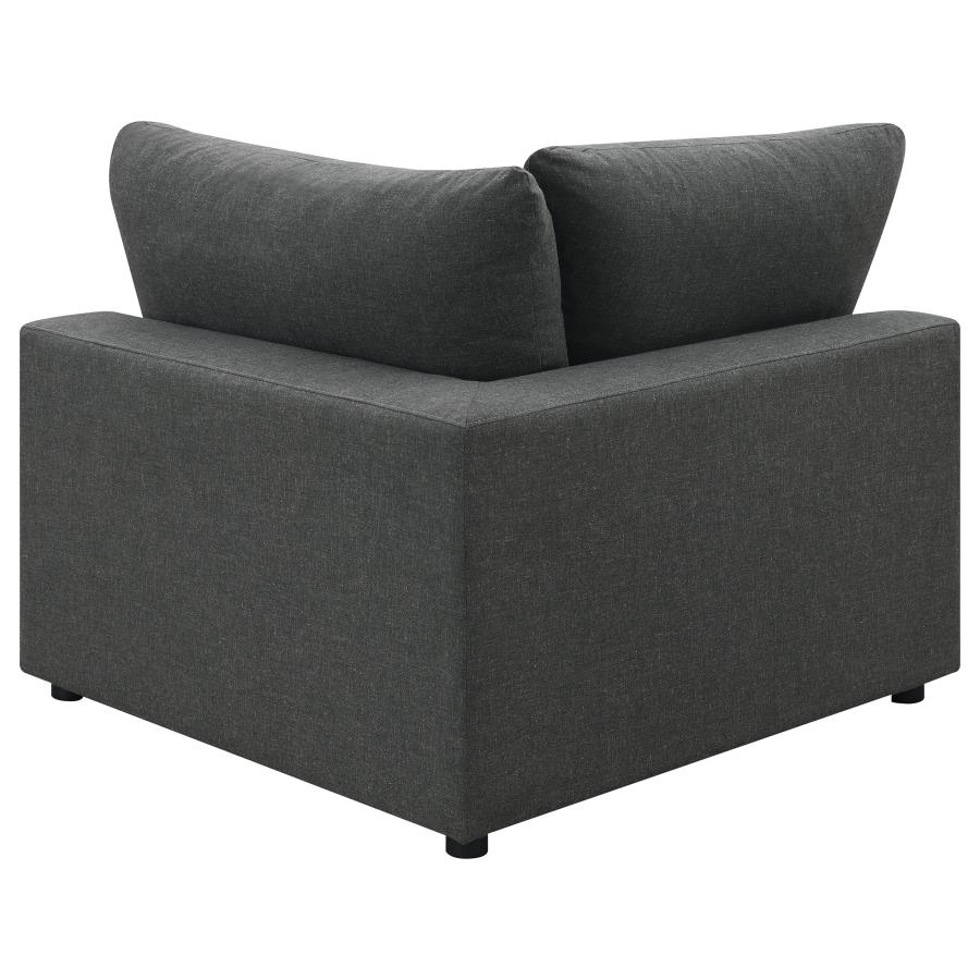 Serene 4-piece Upholstered Modular Sectional Sofa Charcoal view 9