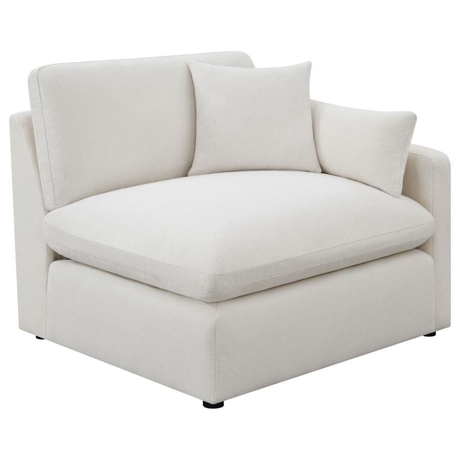 Hobson 6-piece Upholstered Modular Sectional Sofa Ivory view 10
