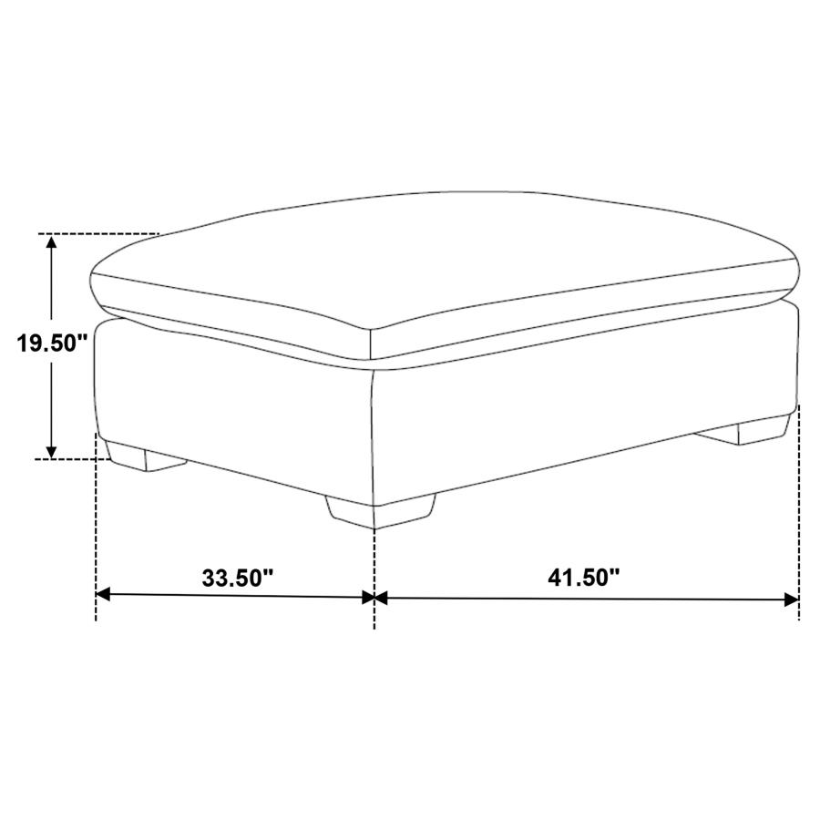 Lakeview 5-piece Upholstered Modular Sectional Sofa Ivory view 18