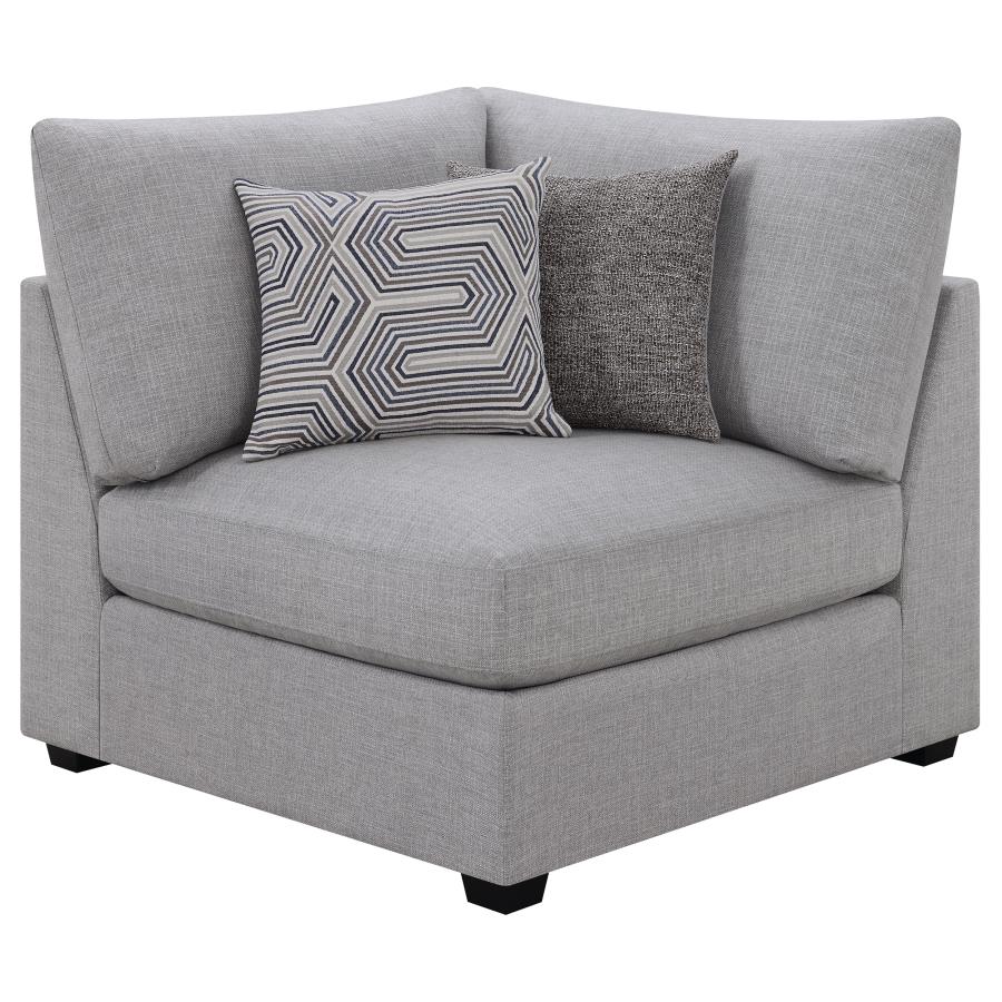 Cambria 4-piece Upholstered Modular Sectional Sofa Grey view 8