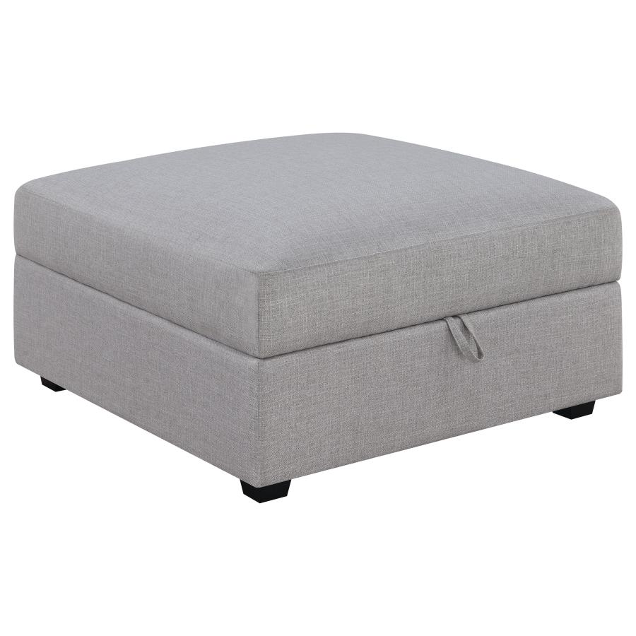 Cambria 4-piece Upholstered Modular Sectional Sofa Grey view 9
