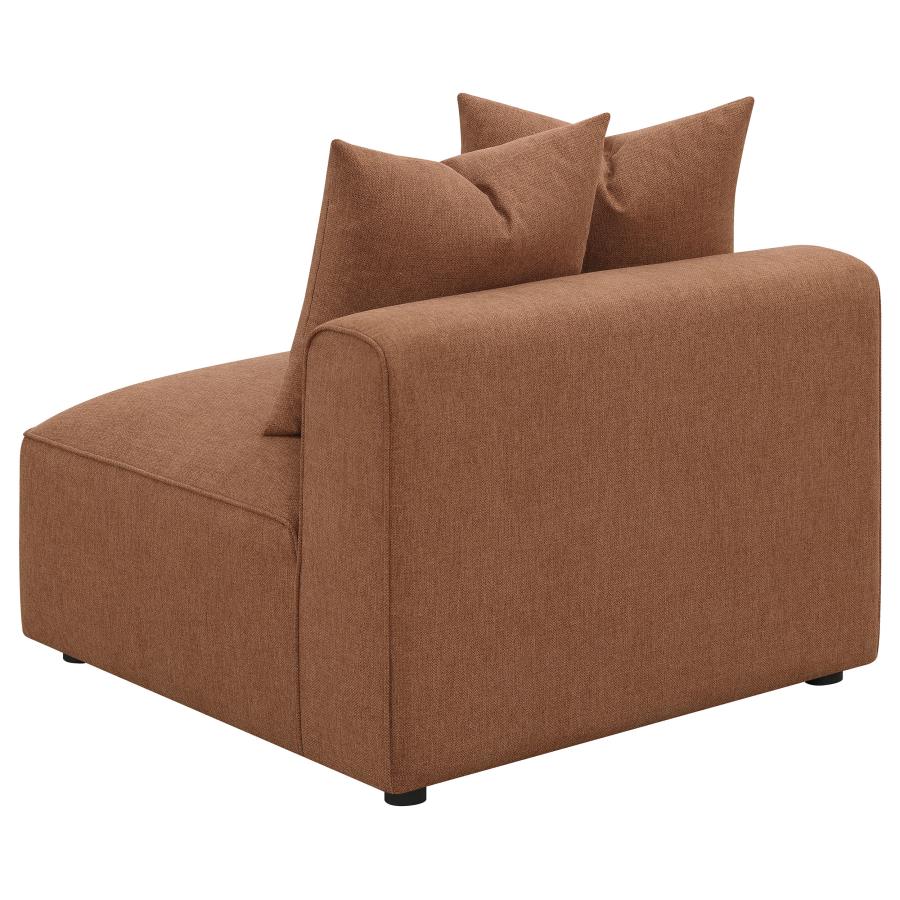 Jennifer 6-piece Upholstered Modular Sectional Terracotta view 10