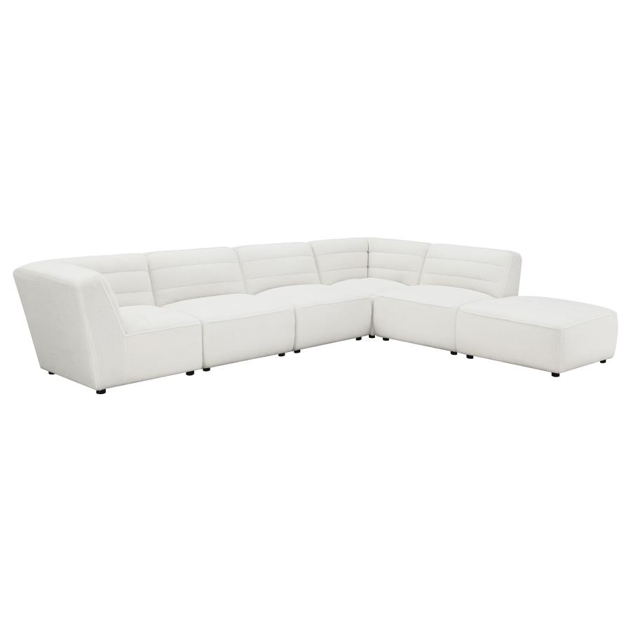 Sunny Upholstered Armless Chair Natural view 12