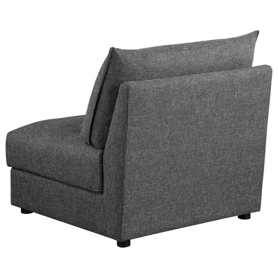 Sasha 3-Piece Upholstered Sofa Barely Black view 12