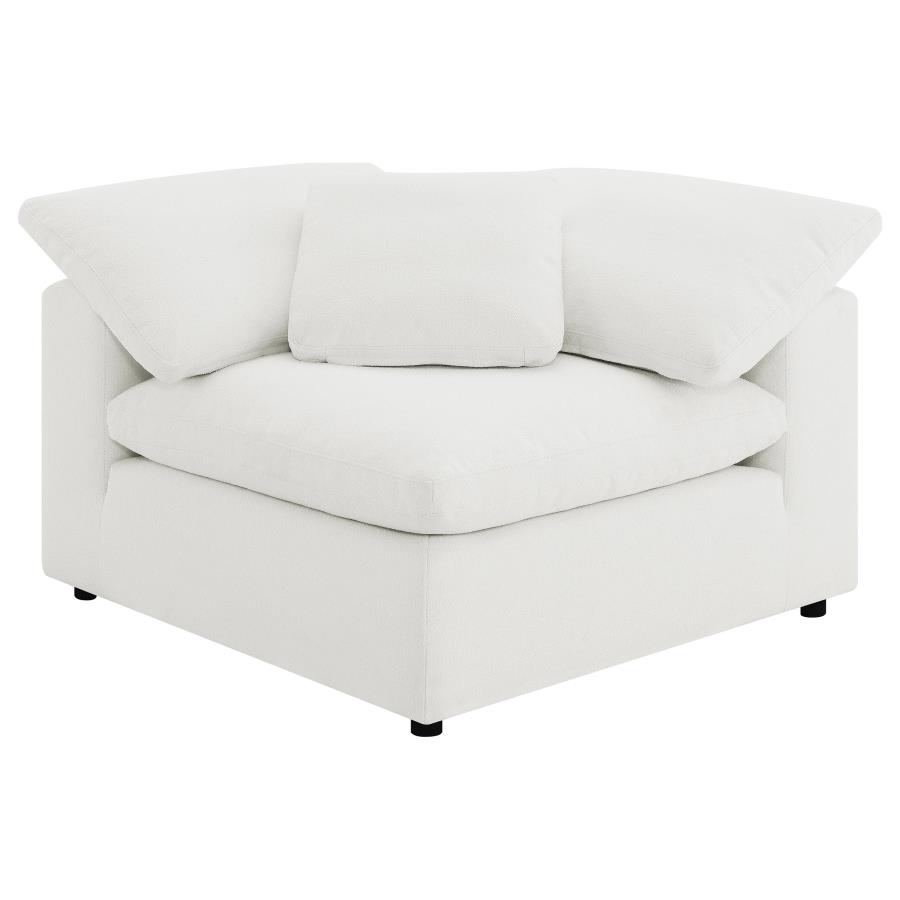 Raleigh 5-piece Boucle Upholstered Modular Sectional Ivory view 8