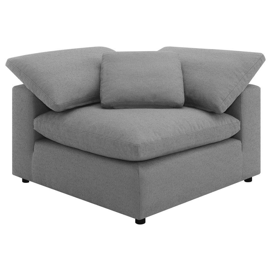 Raleigh 5-piece Boucle Upholstered Modular Sectional Grey view 8