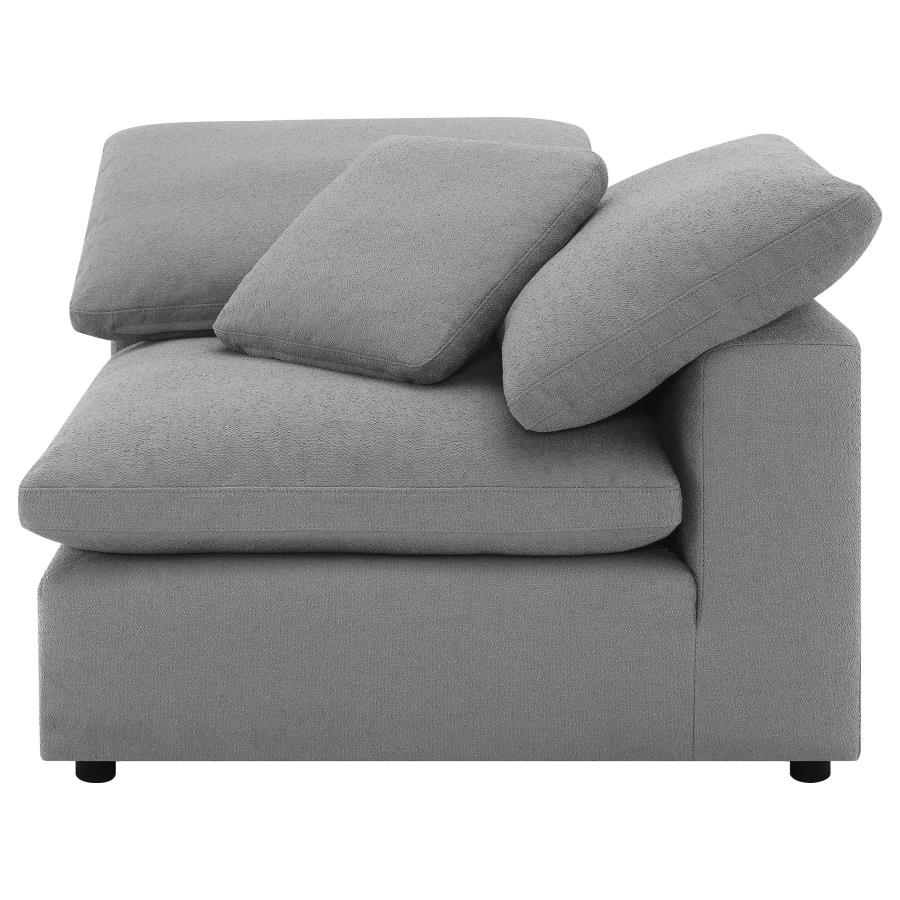 Raleigh 5-piece Boucle Upholstered Modular Sectional Grey view 9