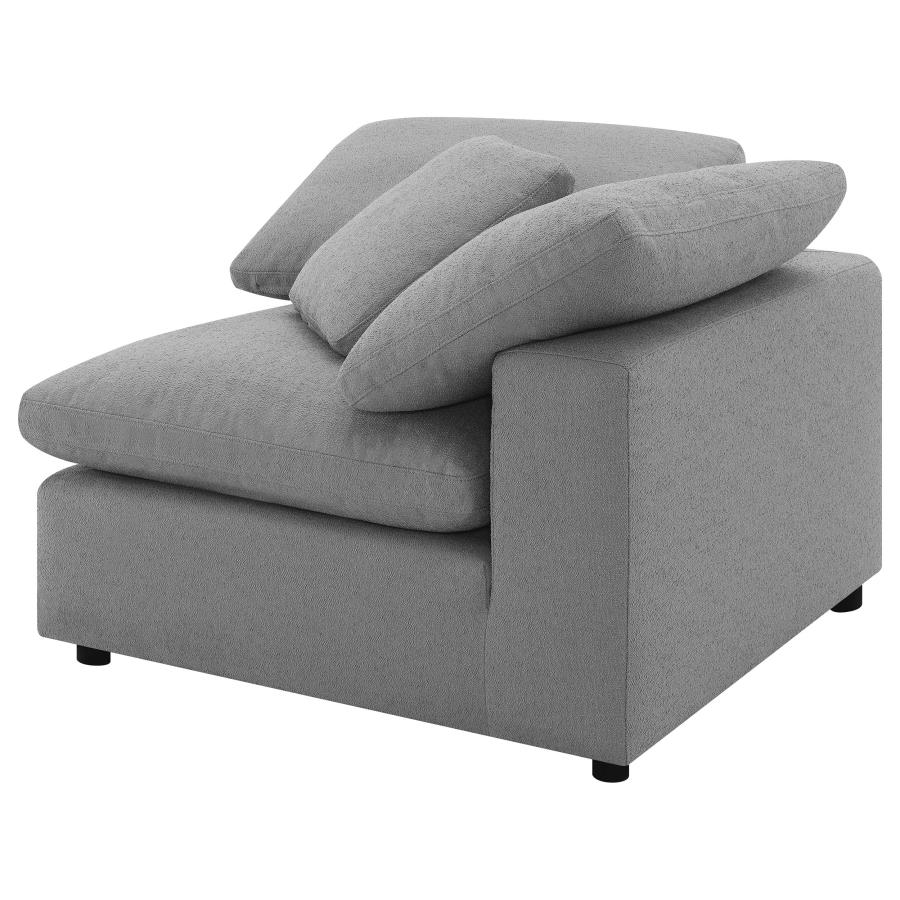 Raleigh 5-piece Boucle Upholstered Modular Sectional Grey view 10