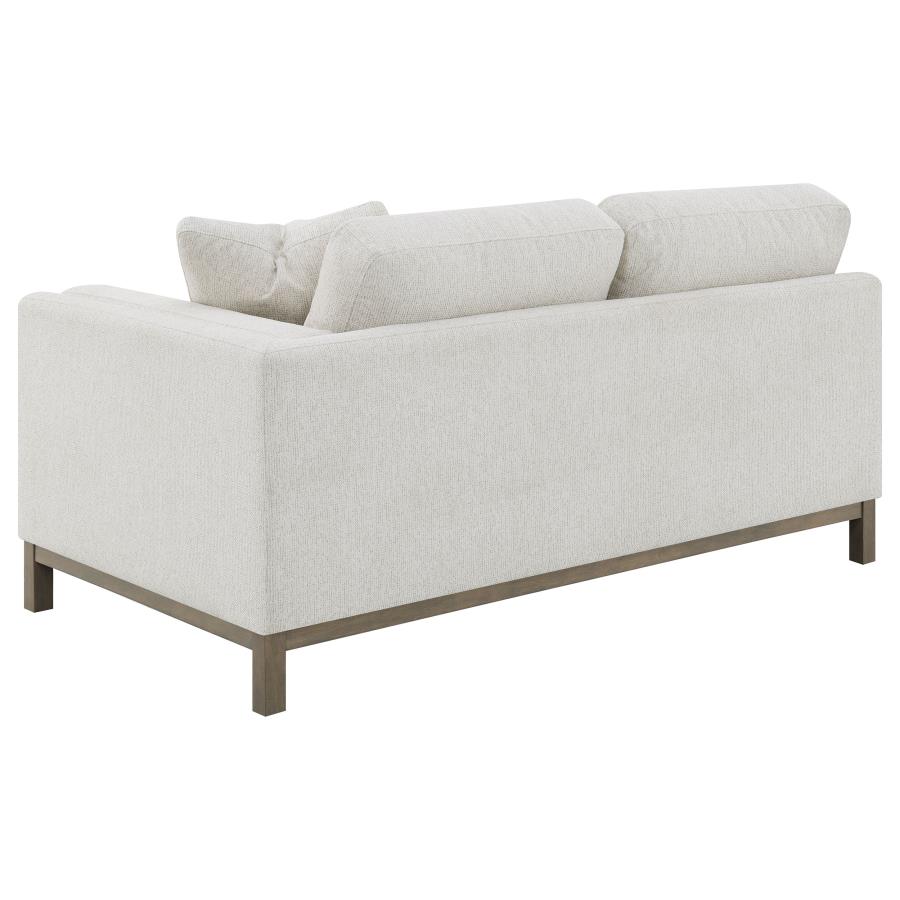 Geneva Boucle Upholstered Sectional Chaise Sofa Sand view 10