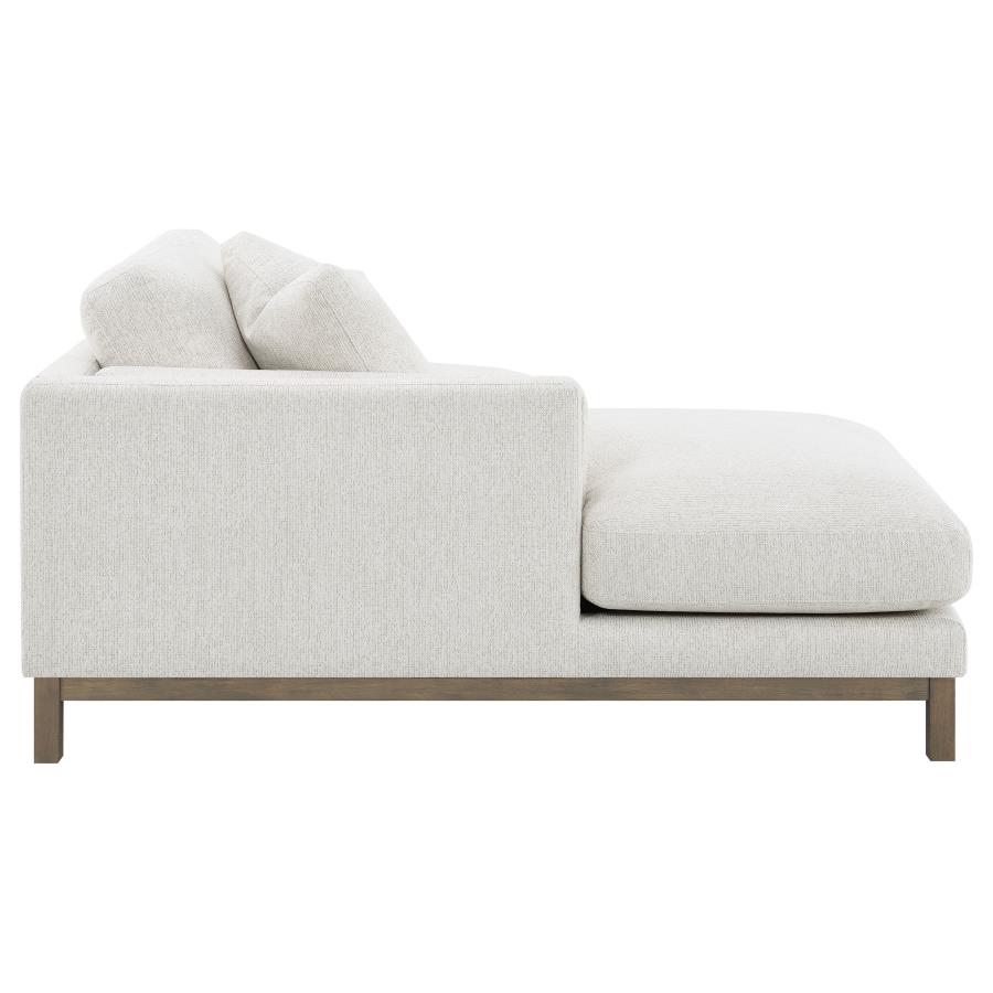 Geneva Boucle Upholstered Sectional Chaise Sofa Sand view 16