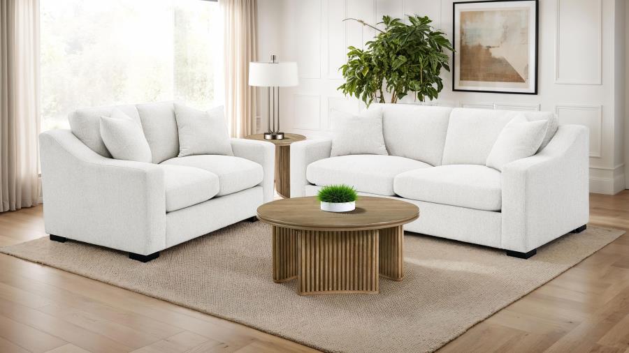 Ashlyn Fabric Upholstered Track Arm Sofa Sand view 11
