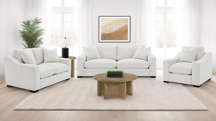 Ashlyn Fabric Upholstered Track Arm Sofa Sand view 12