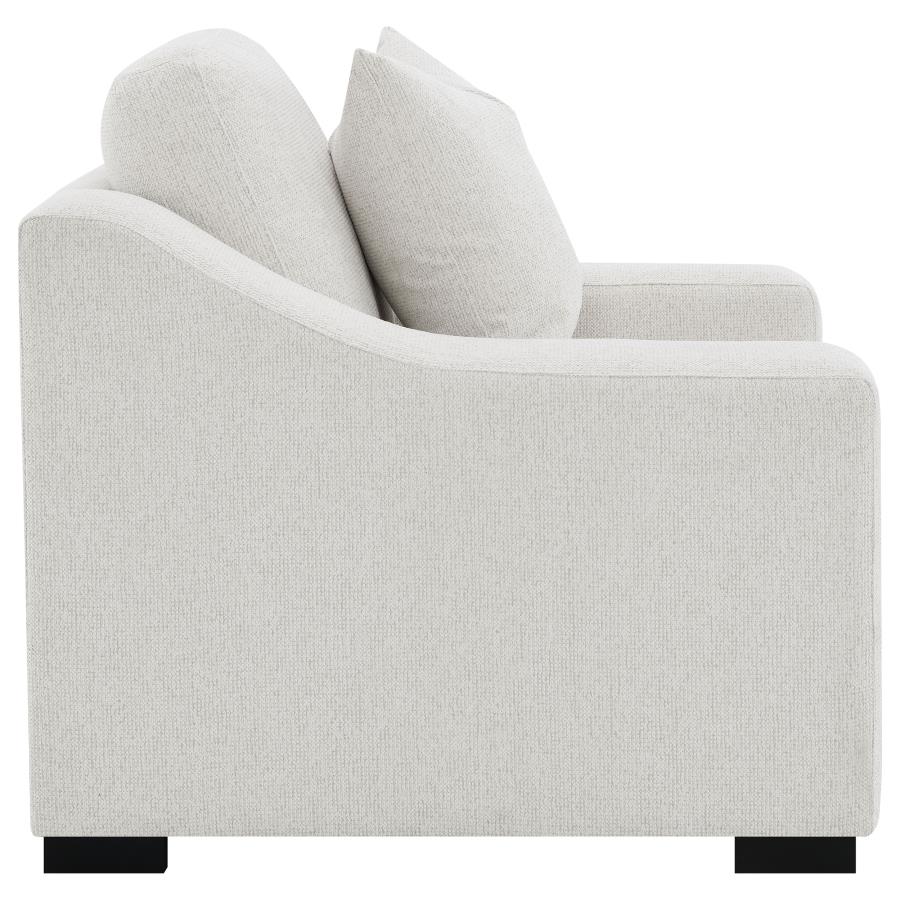 Ashlyn Fabric Upholstered Track Arm Accent Chair Sand view 8