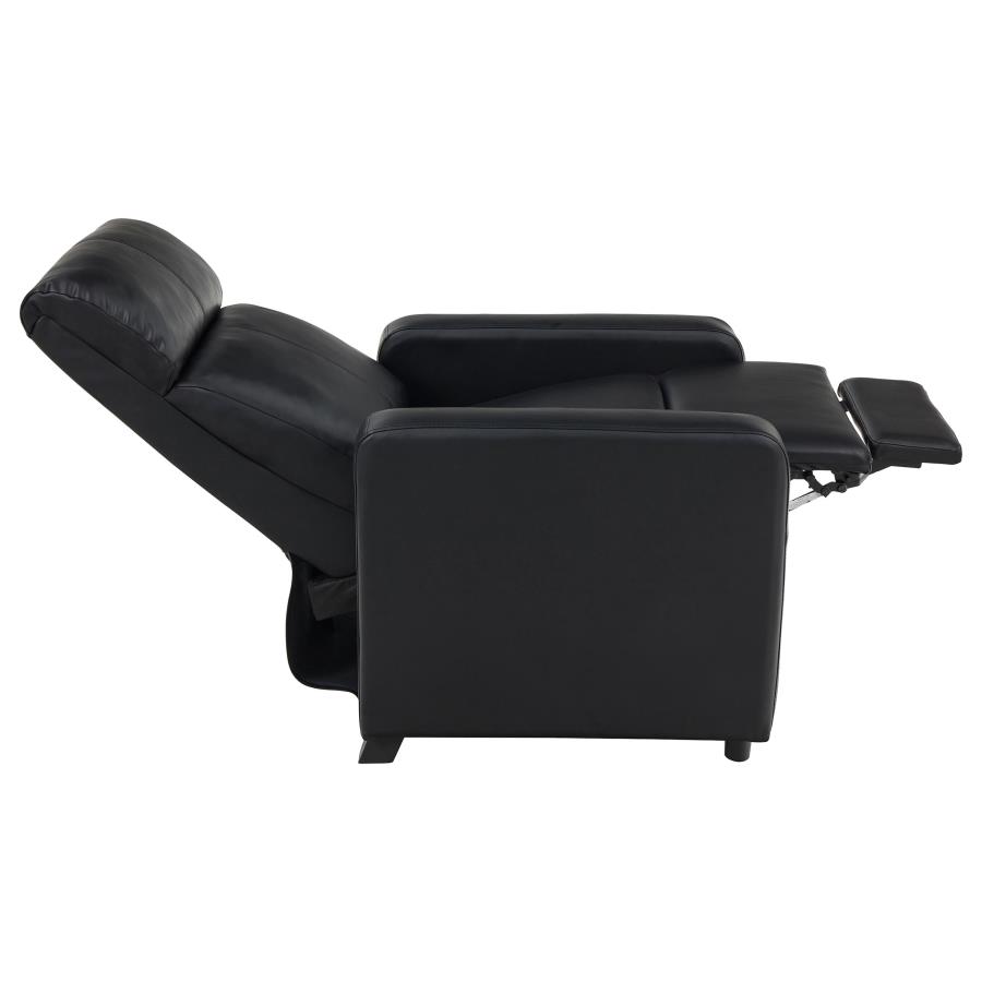 Toohey Upholstered Tufted Recliner Living Room Set Black view 11