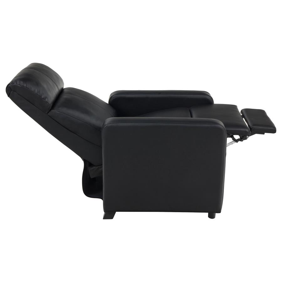 Toohey Upholstered Tufted Recliner Living Room Set Black view 11