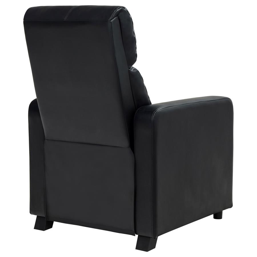 Toohey Upholstered Home Theater Push Back Recliner Black view 10