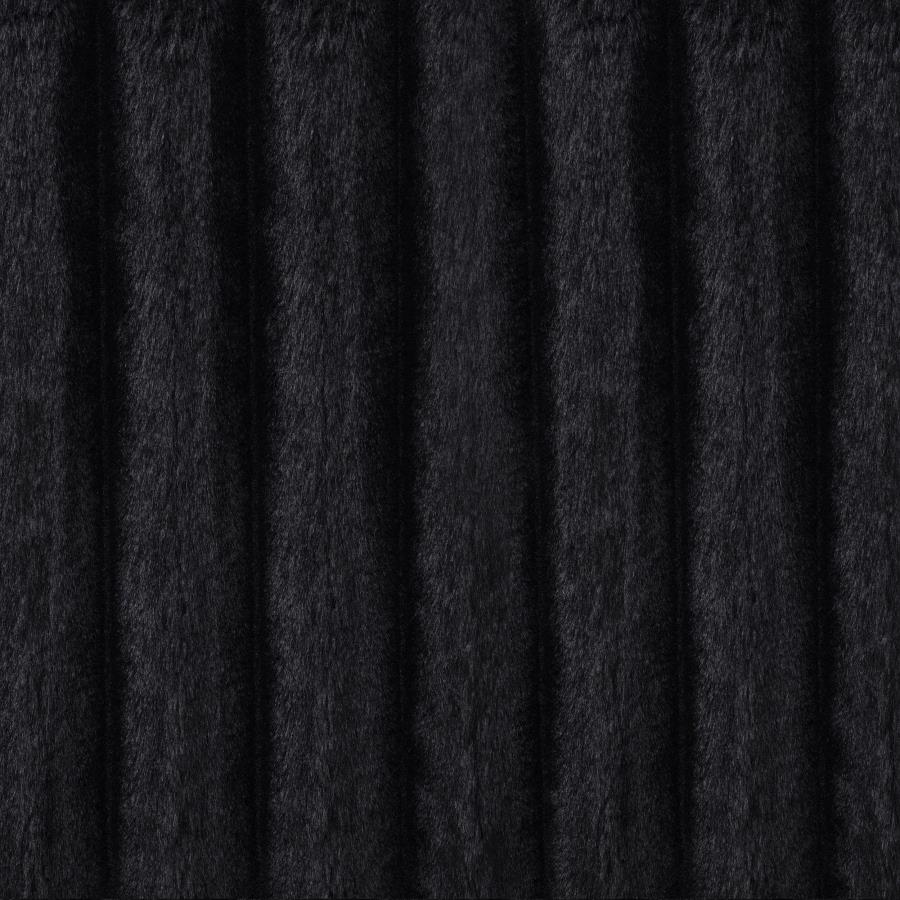 Jacana Corduroy Upholstered Dual Power Chaise Sofa Black view 14