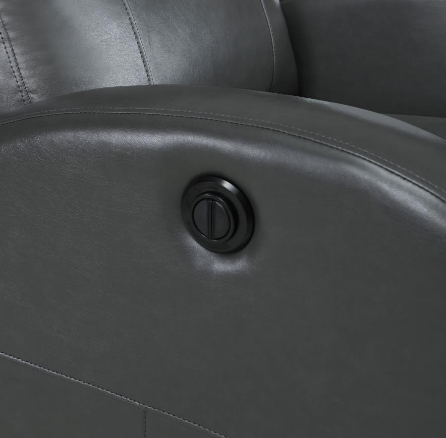 Grant Upholstered Power Recliner Chair Grey view 9