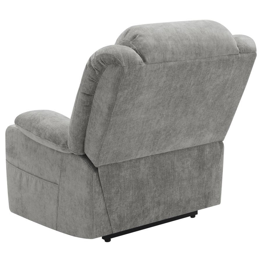 Houston Upholstered Power Lift Recliner Grey view 10