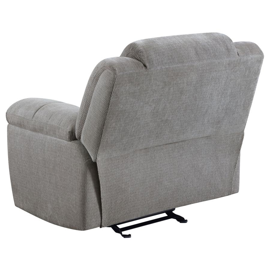 Gilson 3-piece Chenille Upholstered Reclining Sofa Set Grey view 11