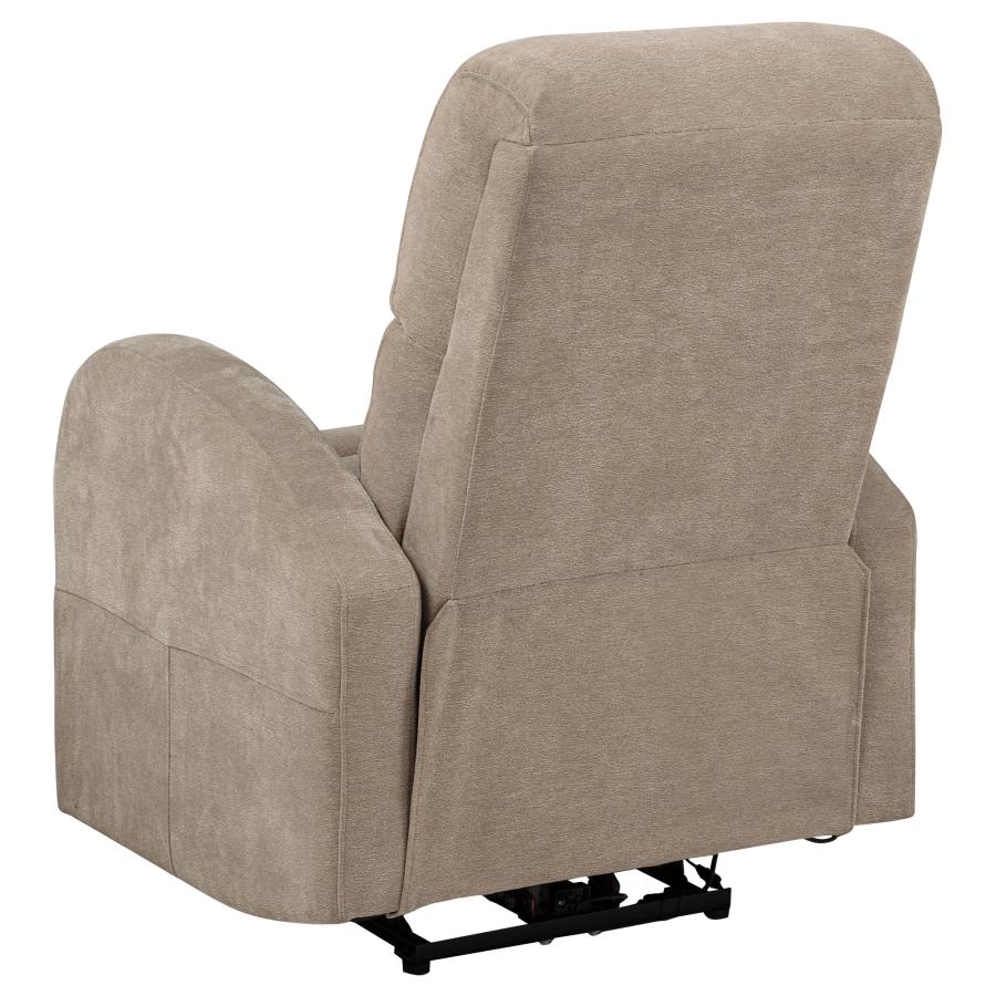 Grant Fabric Upholstered Power Recliner Chair Camel view 8
