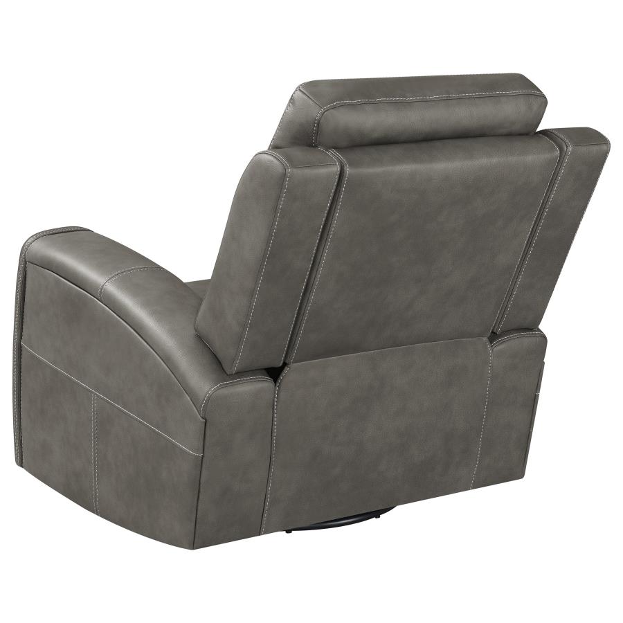 Brickston Triple Power Swivel Glider Recliner Charcoal view 8