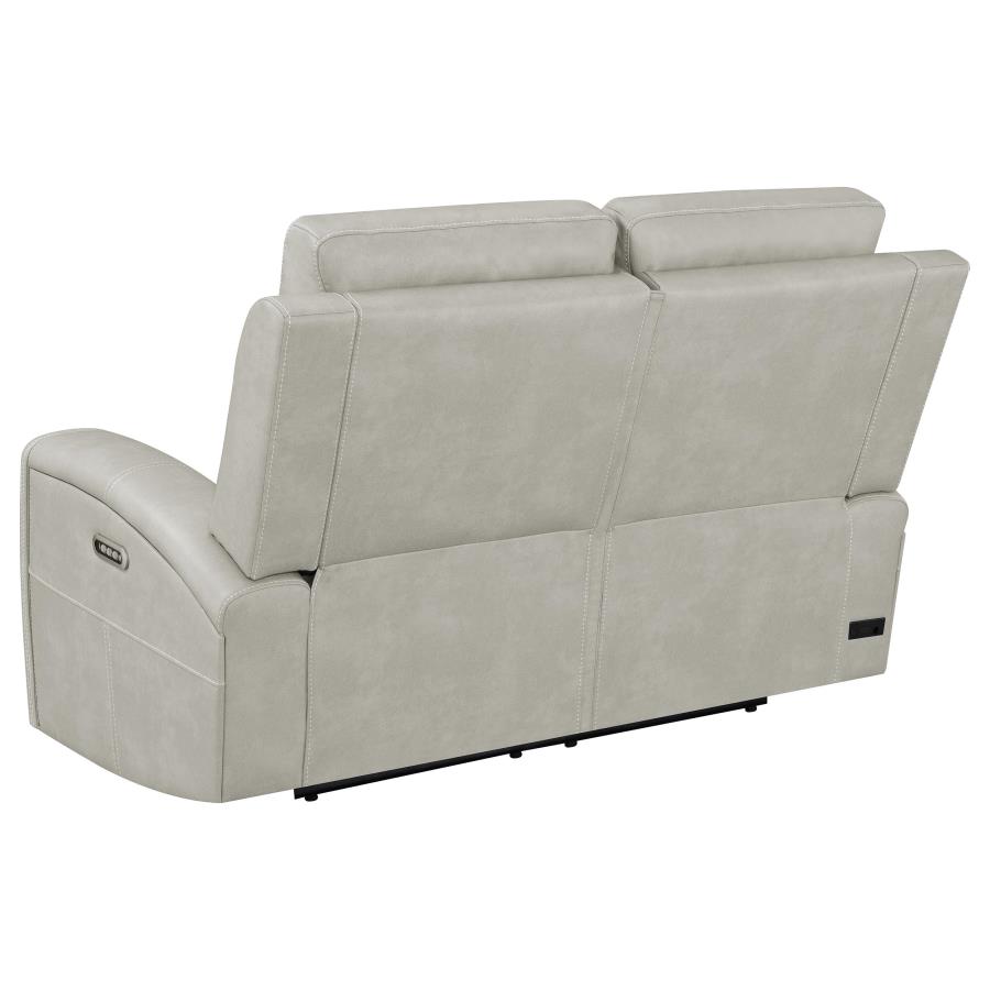 Brickston 2-piece Triple Power Reclining Sofa Set Grey view 8