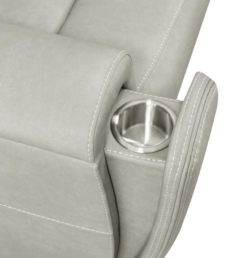 Brickston Triple Power Reclining Sofa Grey view 11