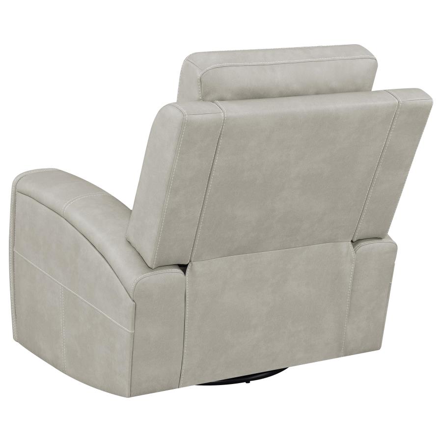 Brickston Triple Power Swivel Glider Recliner Grey view 8