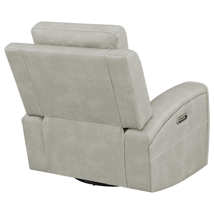Brickston Triple Power Swivel Glider Recliner Grey view 9